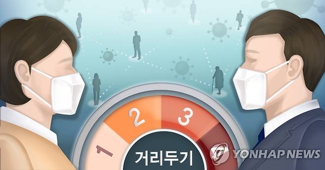 사회적 거리두기 (PG) [박은주 제작] 사진합성·일러스트