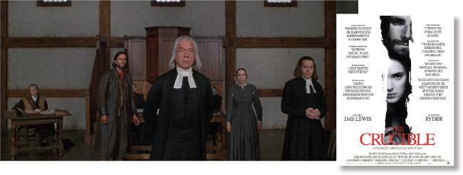 영화 ‘크루서블’ 스틸컷(위)과 포스터. [이십세기 폭스 코리아 제공]