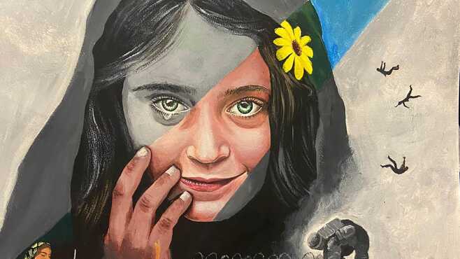 탈레반에 함락당한 아프간을 그림 한장으로 그려낸 여성