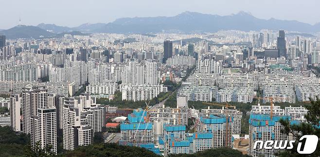 서울 강남구,서초구 일대 아파트 단지의 모습. 2021.9.6/뉴스1 © News1 조태형 기자