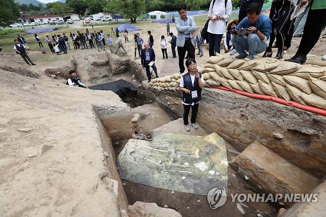 2017년 경주 월성 현장 공개 모습 [연합뉴스 자료사진. 재판매 및 DB 금지]