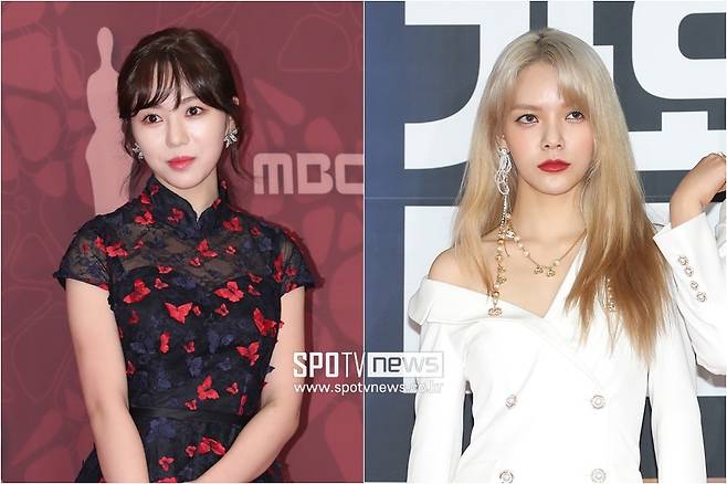 ▲ 권민아(왼쪽), 지민. ⓒ곽혜미 기자