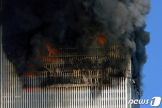 9.11 테러 당시 뉴욕의 세계무센터의 모습. © AFP=뉴스1