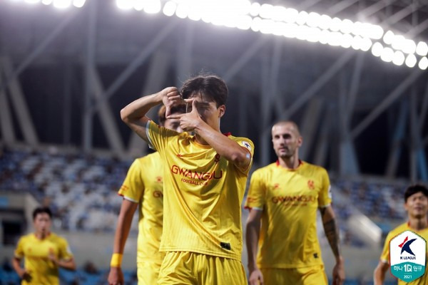 엄지성(광주FC). 한국프로축구연맹 제공