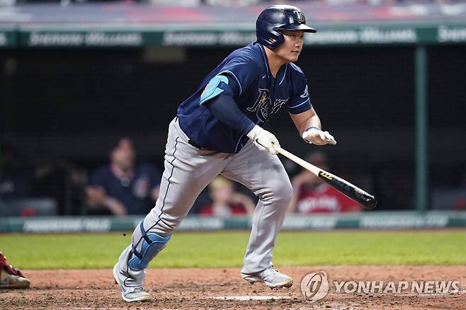 17일 만에 MLB 타석에 돌아온 최지만  [AP=연합뉴스 자료사진]