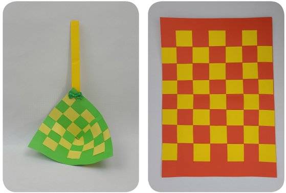 초등 1학년 과정에서 배우는 베짜기 기법. 색의 병치혼합 이론과 연결되고 중고교에서 신인상파의 점묘법을 배울 때도 쓰인다.