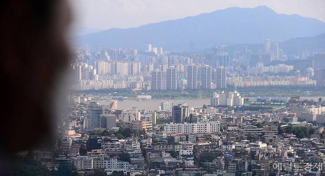 서울 남산타워에서 바라본 서울 시내의 모습. [헤럴드경제 DB]