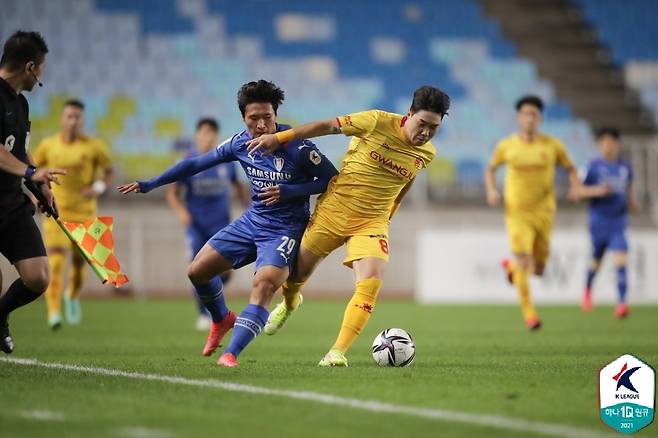 수원삼성과 광주FC는 2-2로 비겼다..(한국프로축구연맹 제공)© 뉴스1