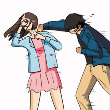 2015년 페이스북에 게재됐던 만화 '상남자'의 한 장면. 유튜브 캡처