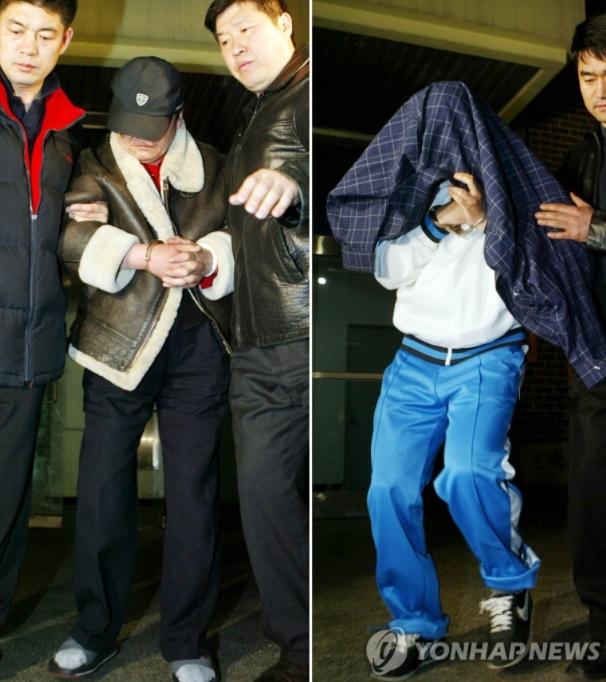 2006년 서울 용산 초등생 납치살해 사건을 저지른 부자. 연합뉴스