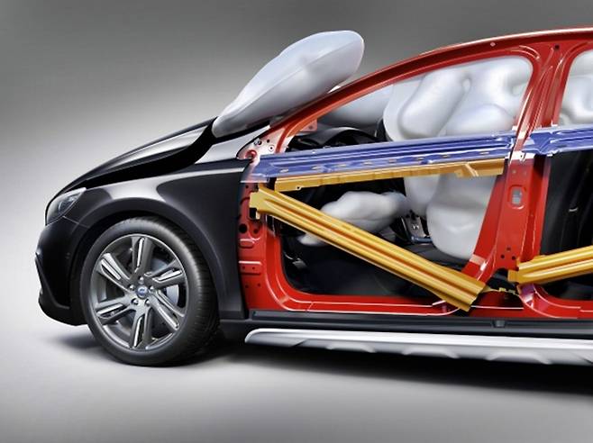 보행자용 에어백 [사진 제공=볼보]