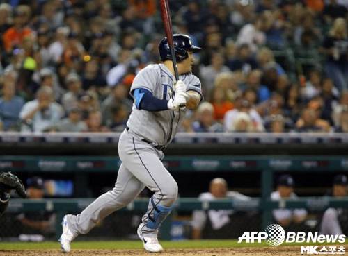 최지만이 이날은 무안타 침묵했다. 사진=ⓒAFPBBNews = News1