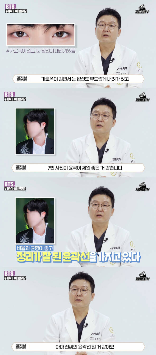 방탄소년단 진의 '완벽한 얼굴', 성형외과 의사가 밝힌 완벽한 이유