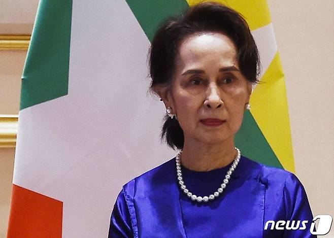 아웅산 수치 미얀마 국가고문 <자료사진> © AFP=뉴스1