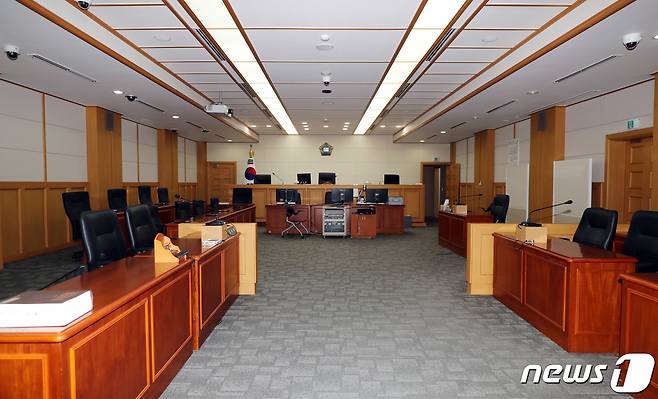 제주지방법원 제201호 법정. © News1 오현지 기자