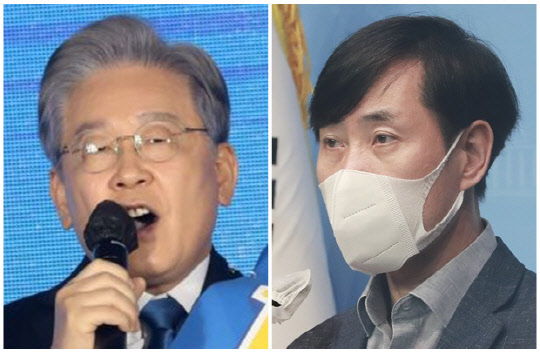 이재명(왼쪽) 경기도지사와 하태경 국민의힘 의원. 연합뉴스