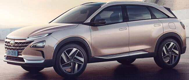 Hyundai Motor’s hydrogen fuel cell electric vehicle, the Nexo (provided by Hyundai Motor Group)