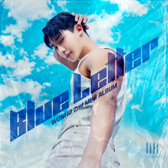 The cover image for singer Wonho's second EP “Blue Letter” [HIGHLINE ENTERTAINMENT]