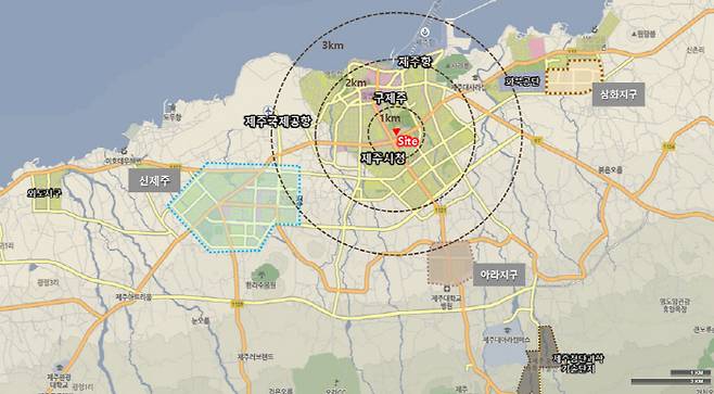 제주 인제아파트 소규모재건축정비사업 위치도 [사진 = 대보건설]