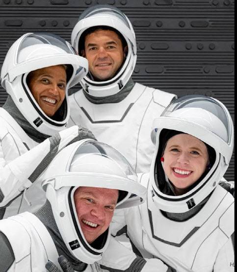 인스피레이션4 승조원들(사진=스페이스X)