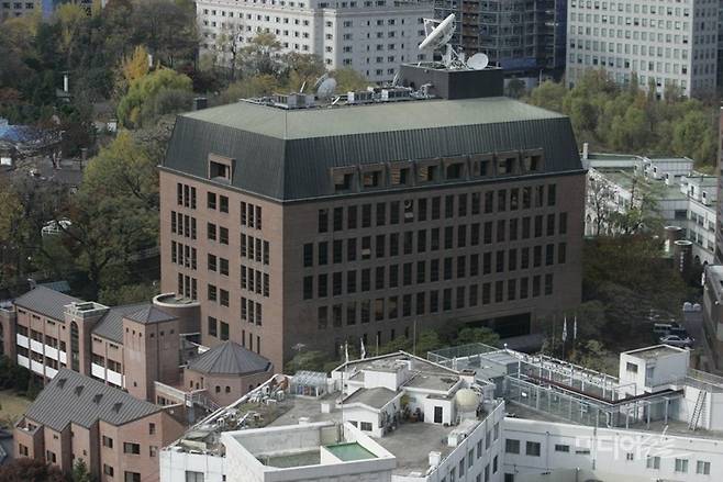 ▲서울 광화문에 위치한 조선일보 사옥. ⓒ미디어오늘