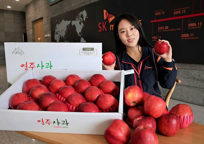 SK머티리얼즈의 ‘착한 사과 보내기’ 캠페인. (사진=SK머티리얼즈)