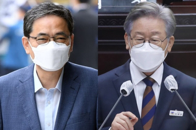 곽상도 국민의힘 의원(왼쪽), 이재명 경기지사 (사진=연합뉴스)