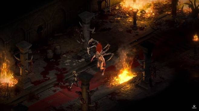 디아블로2: 레저렉션 액트 1 보스 '안다리엘'.&nbsp; &nbsp;블리자드 코리아 제공