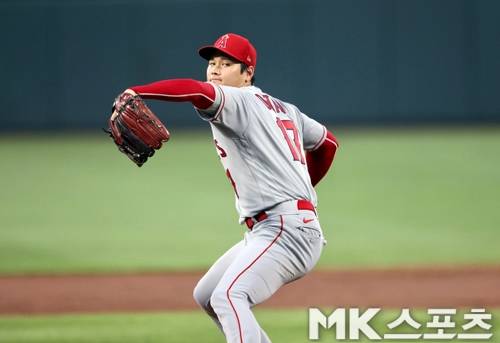 오타니는 캐치볼 도중 팔에 통증을 느꼈다. 사진= MK스포츠 DB