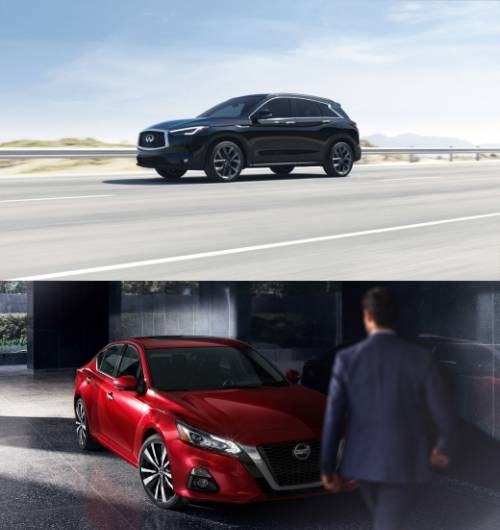 (위)인피니티 QX50 (아래)닛산 ALTIMA/사진제공=KCC모빌리티(주)