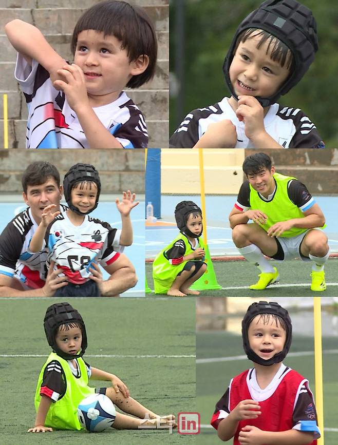 ‘슈돌’ 럭비 찐팬 윌벤져스, 대한민국 국가대표와 만났다