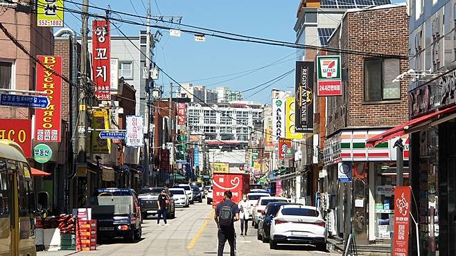 광주광역시 고려인마을 거리. /권경안 기자