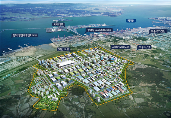 경기경제자유구역청은 평택 포승(BIX)지구(조감도) 입주가능여부 사전컨설팅이 입주예정기업으로부터 많은 호응을 얻고 있다고 20일 밝혔다. / 사진제공=GH