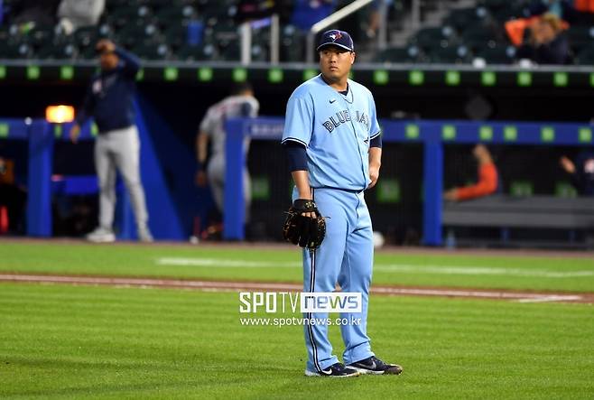 ▲ 토론토 블루제이스 투수 류현진 ⓒ조미예 특파원