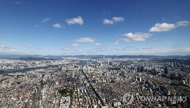 서울 하늘 [연합뉴스 자료사진]