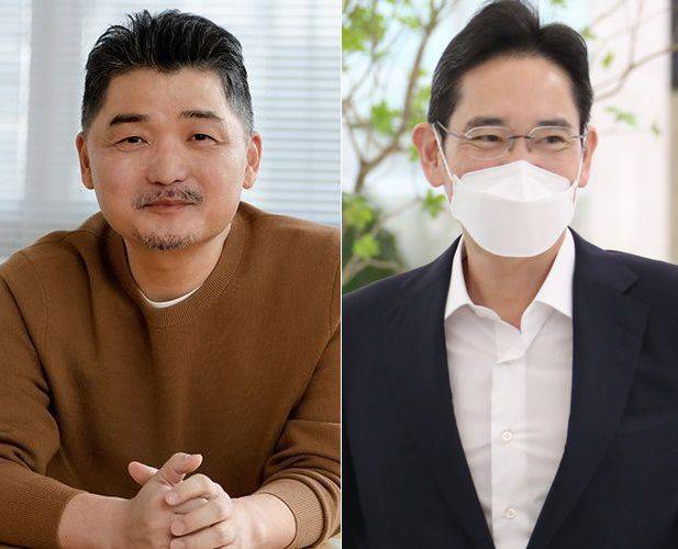김범수 카카오 이사회 의장(왼쪽)과 이재용 삼성전자 부회장. /조선DB, 연합뉴스