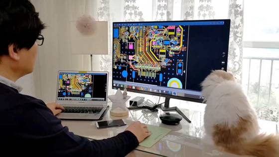 An employee uses RemoteView to demonstrate how to control a desktop computer using a laptop . [SCREEN CAPTURE]