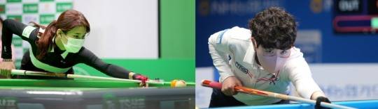 우승을 다툴 20대 청춘들. 용현지(왼쪽), 김세연(사진=PBA) O