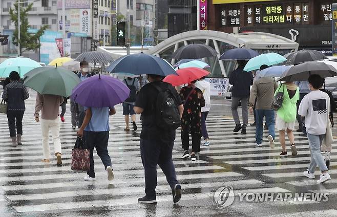부산에 장맛비 [연합뉴스 자료사진]