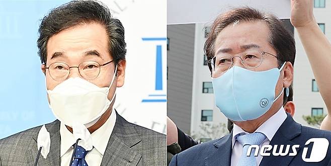 이낙연 전 대표(왼쪽)와 홍준표 의원 ©뉴스1