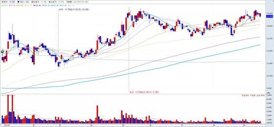 주식차트. NH투자증권