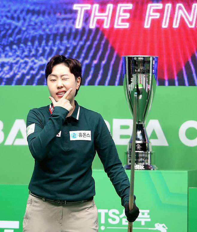2년 연속 LPBA 추석대회 우승을 차지한 김세연. [사진 PBA]