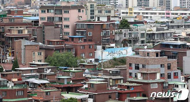 서울시내 재개발 해제 구역 중 하나인 천호40구역 일대 전경. /사진제공=뉴스1