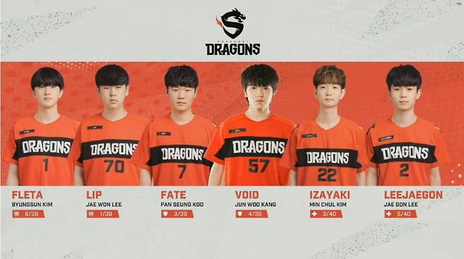 상하이 드래곤스(사진=중계화면 캡처).