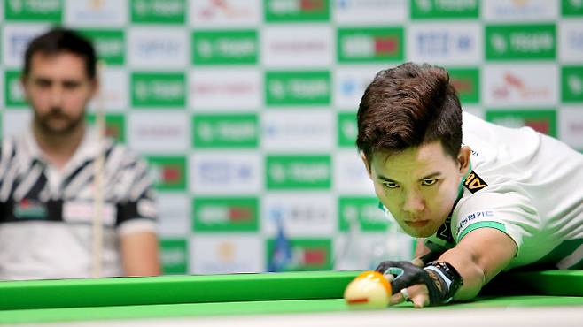 베트남 출신으로 PBA 투어 사상 첫 결승 진출에 성공한 응우엔 후앙 프엉 린. 사진=PBA 제공