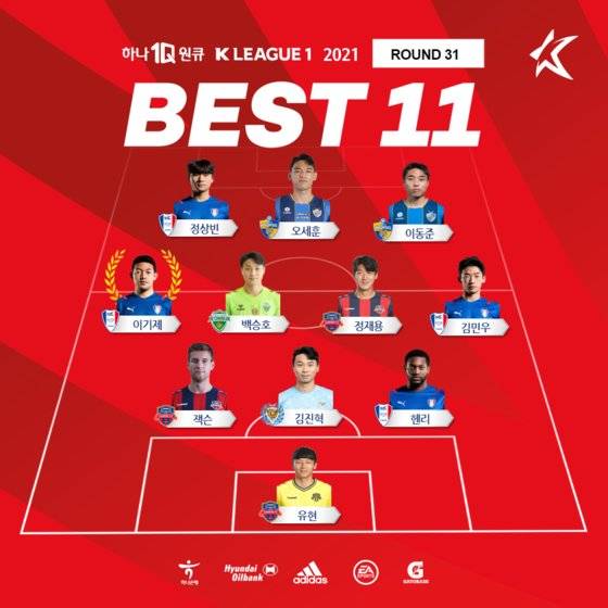K리그1 31라운드 베스트11