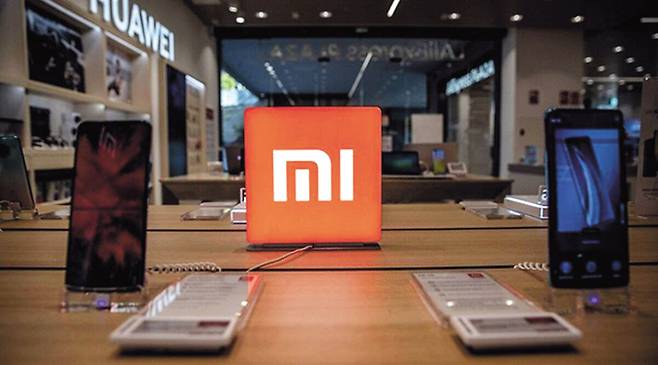 샤오미 스마트폰 제품. [로이터]