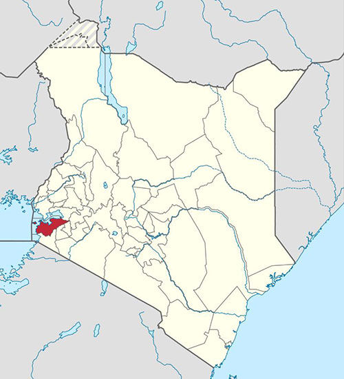 케냐 서부 호마 베이 카운티가 표시된 지도 (사진=구글 이미지, 연합뉴스)