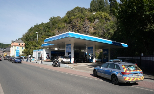 사건이 발생한 독일 라인란트팔츠주 이다-오버슈타인 지역 주유소. 뉴시스