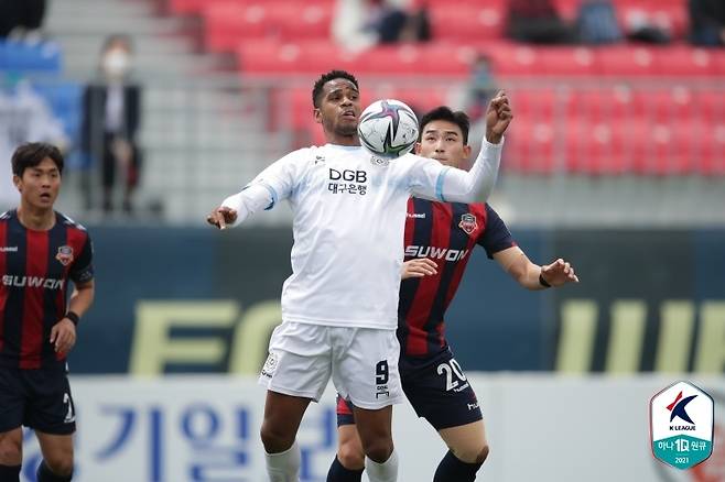 5월 1일 대구와 수원FC의 맞대결 모습 [한국프로축구연맹 제공. 재판매 및 DB 금지]